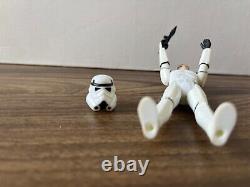 Vintage Star Wars Dernière 17 Luke Stormtrooper Avec Casque Original Et Blaster Bleu