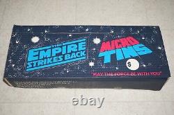 Vintage Star Wars Empire Strikes Back Micro Tins 1980 Avec 72 Tins Display en Magasin