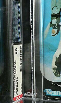 Vintage Star Wars Esb Hoth Wampa Afa 85 Nm +! Rare + Superb Misb! Avec Coa Viennent