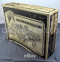 Vintage Star Wars Esb Millennium Falcon Avec Boîte Kenner'79 + Chewy Han & Leia Oop