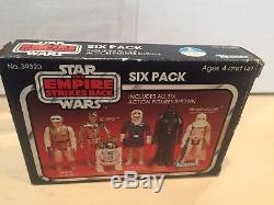 Vintage Star Wars Esb Rouge Six Pack Kenner Baggie Boîte D'origine Et Catalogue Seulement