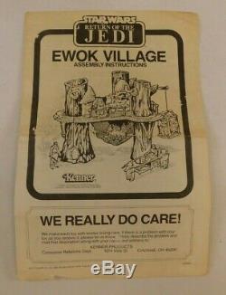Vintage Star Wars Ewok Village Etui 1983 Un Nettoyage Complet Unbroken