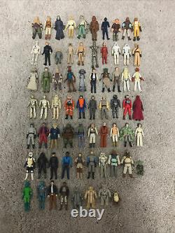 Vintage Star Wars Figures Bundle Job Lot Original Kenner 68 Figures