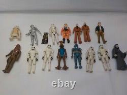 Vintage Star Wars Figures Lot Avec Plateau