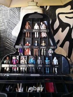 Vintage Star Wars Figurines Avec Darth Vader Carry Case Original Et Des Armes