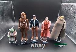 Vintage Star Wars Figurines Avec Darth Vader Carry Case Original Et Des Armes