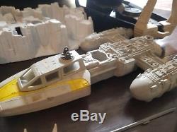 Vintage Star Wars Figurines D'action 70s 80s Hoth Endor Dagobah Ships & Playset Lot