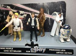 Vintage Star Wars First 12 Figurines Early Mail Mailaway Stand Non Joué Avec
