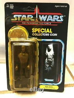 Vintage Star Wars Han Solo Moc Carbonite (potf Unpunched) Sur La Carte 92