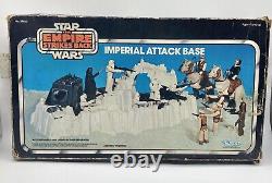 Vintage Star Wars Imperial Attack Base Entièrement Complète Avec Des Inserts De Boîte