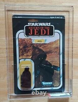 Vintage Star Wars Jawa Afa 80 80/80/90 Rare Clear Bubble! Retour De Jedi 65 Retour