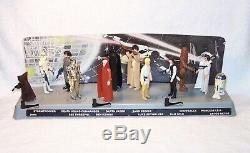 Vintage Star Wars Kenner 1977 Vintage Mail-away Display Stand & 12 Chiffres 1er
