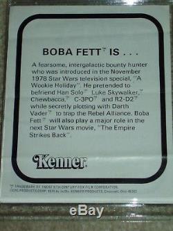 Vintage Star Wars Kenner 1979 Afa 85 Rare Boba Fett Mailer Box Petit Catalogue
