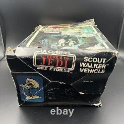 Vintage Star Wars Kenner AT-ST Scout Walker avec boîte originale + instructions