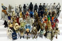 Vintage Star Wars Kenner Figure Et Armes Lot 1977-1984 Avec Boîtier C3-po + Plus