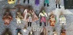 Vintage Star Wars Kenner Figures 96 Full Set Empire Jedi Dernier 17 Bundle Job Lot