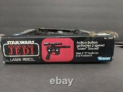 Vintage Star Wars Laser Pistol Han Solo Blaster Kenner 1983 Travaux Complets