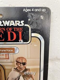 Vintage Star Wars Le Retour du Jedi Prune Face Figurine d'action sur carte