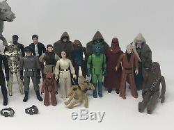 Vintage Star Wars - Lot De Plus De 25 Figurines Et Tauntaun Avec Selle, Années 1970-1980