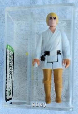 Vintage Star Wars Luke Skywalker Afa U85 Uncirculated Action Figure Farm Boy