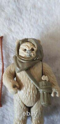 Vintage Star Wars Lumat Les 17 Derniers Ewok Figure 100% Original Bow