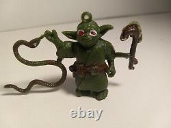 Vintage Star Wars Mexicain Bootleg Yoda Figure D'action Complète Avec Canne Et Serpent