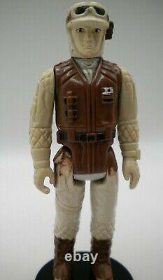 Vintage Star Wars Pbp Dark Brown Rebel Soldat Blanc Face Scar Coo Dbrs