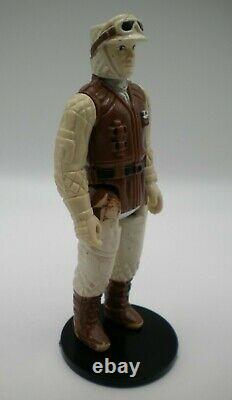 Vintage Star Wars Pbp Dark Brown Rebel Soldat Blanc Face Scar Coo Dbrs
