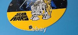 Vintage Star Wars Porcelaine Conoco Gas Collection Darth Vader Service Pump Sign