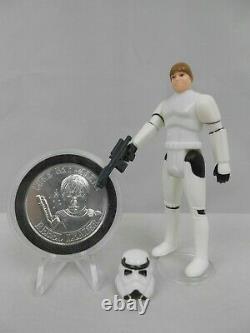 Vintage Star Wars Potf 1984 Luke Stormtrooper N Mint Complet Avec Coin Kenner