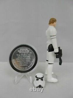 Vintage Star Wars Potf 1984 Luke Stormtrooper N Mint Complet Avec Coin Kenner