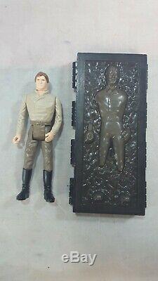 Vintage Star Wars Potf Dernière 17 Han Solo Carbonite Vrac Figure Complete Minty