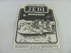 Vintage Star Wars Retour Du Véhicule Jedi Rebel Blindé Snowspeeder Boxed