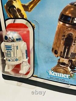 Vintage Star Wars Rotj Artoo-detoo R2-d2 Figure Moc 65 Retour 1983 Kenner Clear