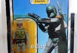 Vintage Star Wars Rotj Boba Fett De Kenner 77 Retour-a Afa 50 Y-vg # 12221380
