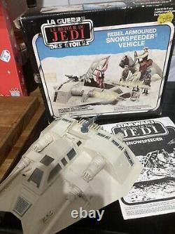 Vintage Star Wars Snowspeeder En Boîte Avec Des Instructions. Avec Câble De Remorquage D'origine