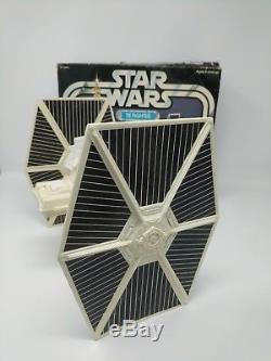 Vintage Star Wars Tie Fighter Original Blanc De 1977 En Boîte! Agréable
