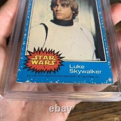Vintage Star Wars Trading Card 1977 Luke Skywalker 1 Classé 8,5 Pas Psa 8087
