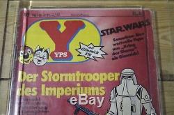 Vintage Star Wars Yps Hoth Stormtrooper Snowtrooper Ukg Avec Comic Pas Afa Cas