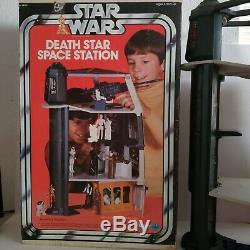 Vintage Station Spatiale 1978 Star Wars Death Star Playset Avec La Boîte Tonnes De Photos
