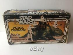 Vintage Wars Étoiles Patrol Dewback Boxed 1979 Kenner Édition Originale