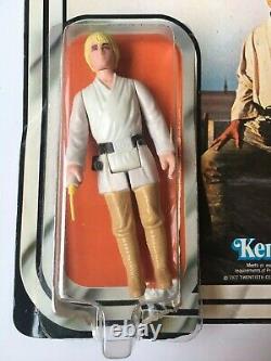 Vtg 1977 Kenner Star Wars Luke Skywalker Figure D'action Non Ouverte 12 Retour 38180
