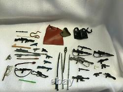 Vtg Années 1970-80 Star Wars Action Figures Collection Armes Et Accessoires Lot