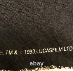 Vtg Années 90 Star Wars C3po All Over Mega Print Vintage 1993 Movie Promo Shirt XL