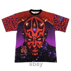 Vtg Rare Star Wars Episide 1 Darth Maul Allover Imprimer T-shirt. Hommes XL