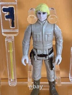 Yoda Luke Skywalker Bespin Vintage Star Wars Figurines Ukg 85% Uk Nuanced Twin Set